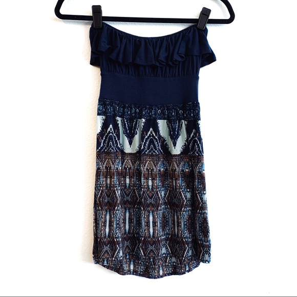 Cute Ruffle Mini Dress - Picture 2 of 4